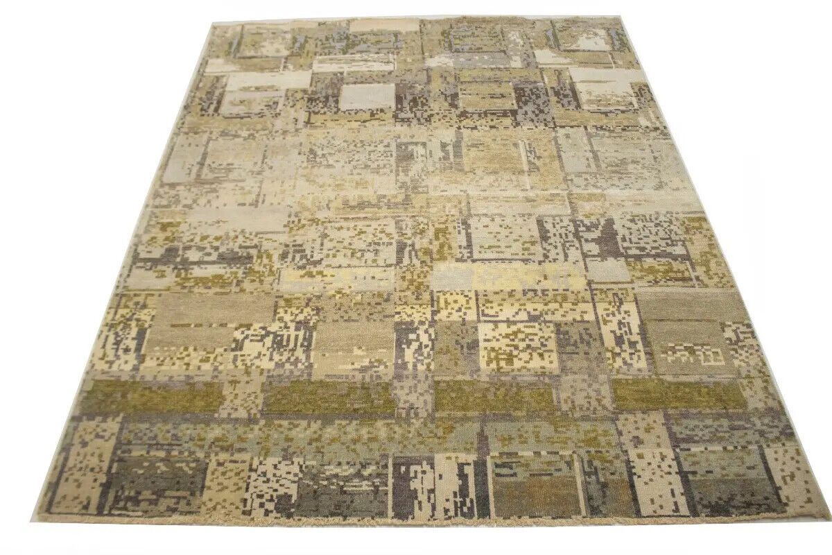 Contemporary Modern Rug Abstract Design Living &