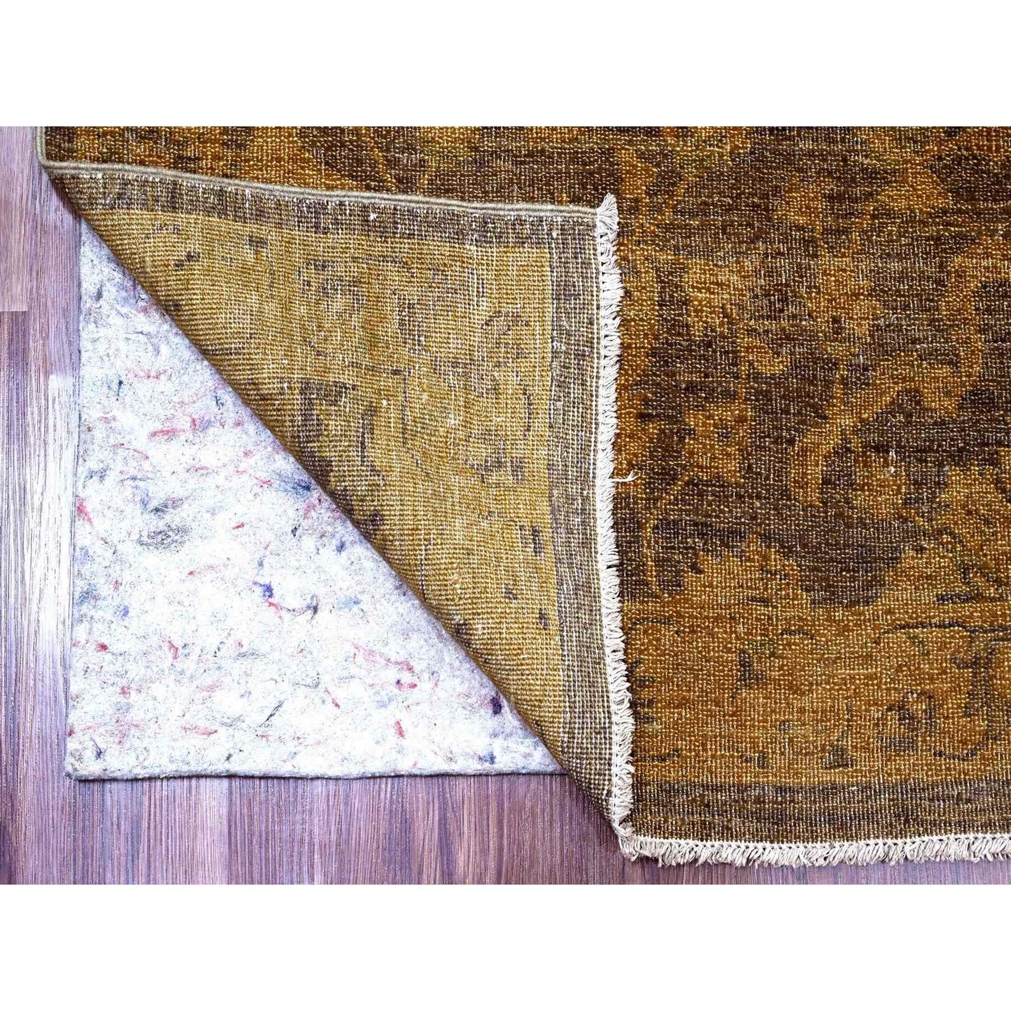 7'10"X10' Brown Peshawar Ziegler Mahal, Design Hand Knotted Pure Wool Rug