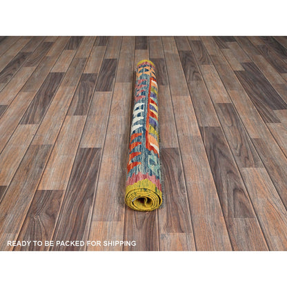 3'4"X5' Colorful Afghan Kilim Flat Weave 100% Wool Hand Woven Rug