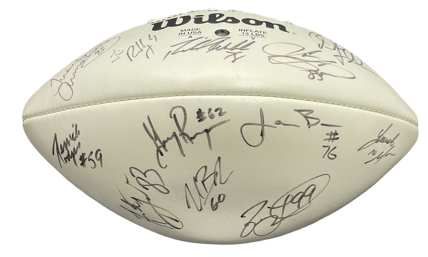 Dolphins Autographed White Panel Football (Jsa)