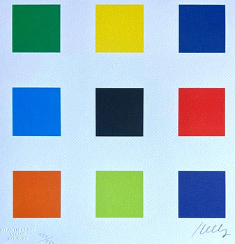 Ellsworth Kelly Lithograph Signed Coa 180 Ex Numbered Pencil Stamp