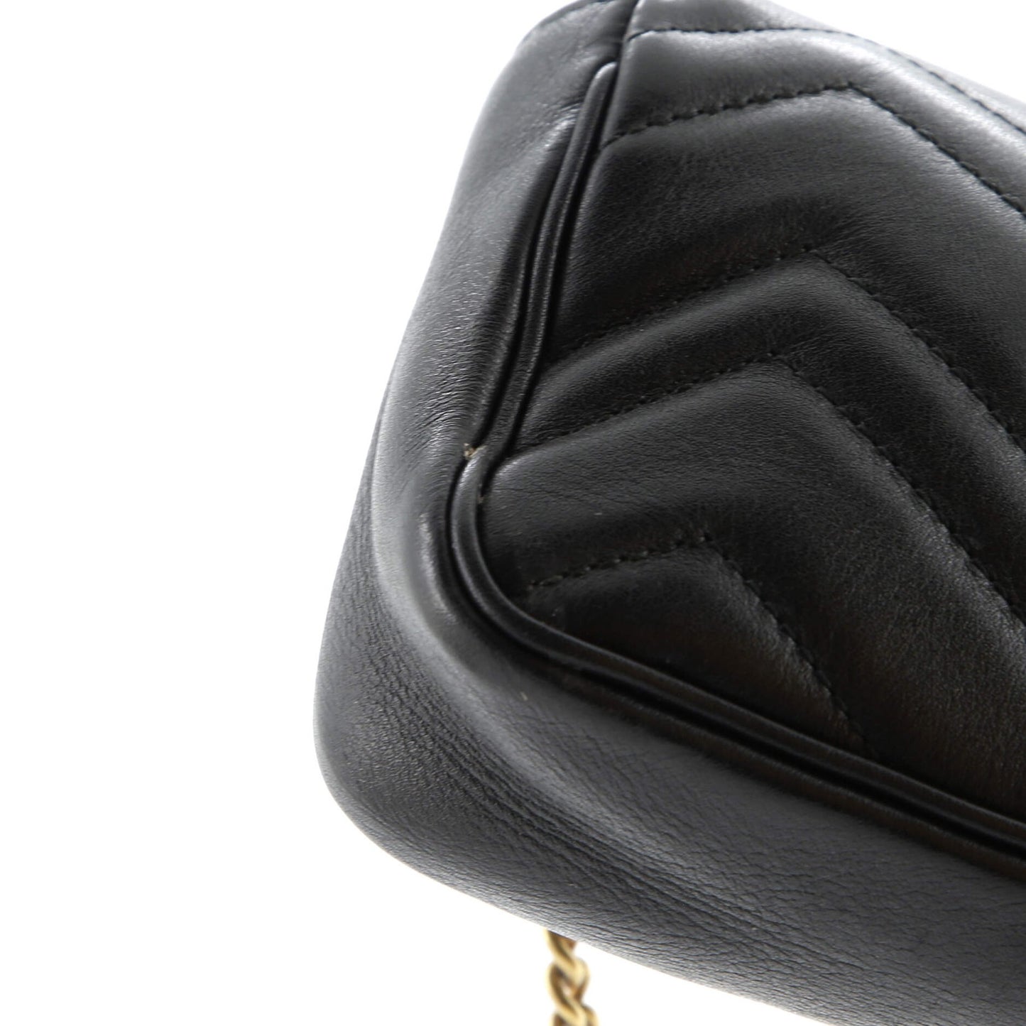 Gucci Gg Marmont Flap Bag Matelasse Leather Super Mini