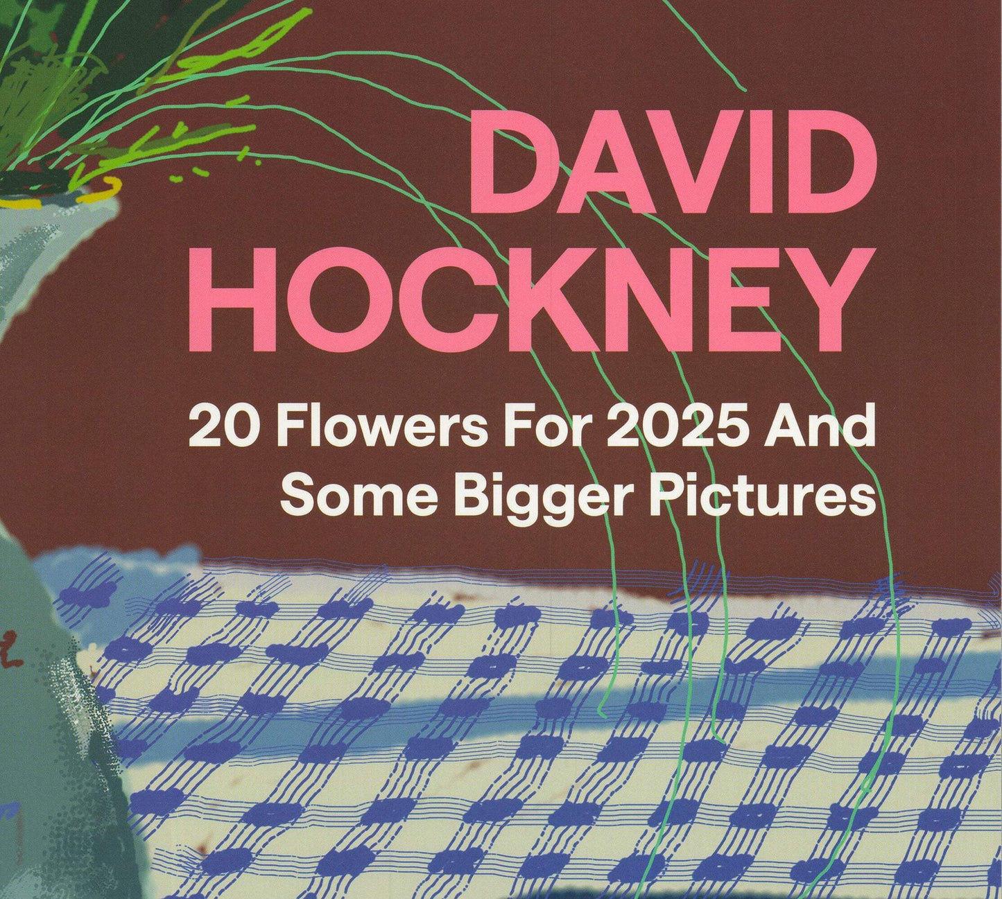 Li DAVID HOCKNEY 20 Flowers for 2025 and Some Bigger Pictures 28" x 19.5" Offset
