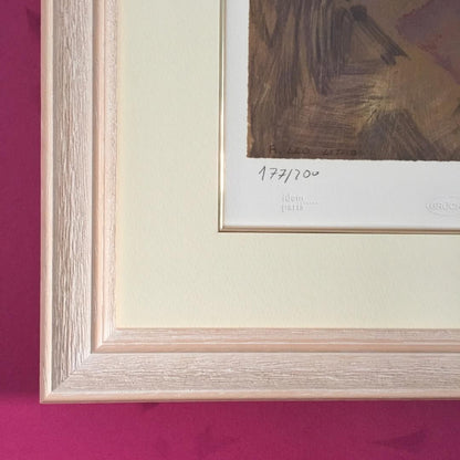 Limited Edition Lithograph Of Modigliani'S "Girl In Blue" - Produced Idem Paris
