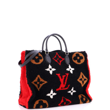 Louis Vuitton Onthego Tote Monogram Giant Teddy Fleece Gm