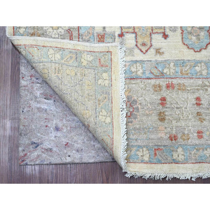 8'X10' Gray Peshawar Bijar Garus Design Hand Knotted Wool Oriental Rug
