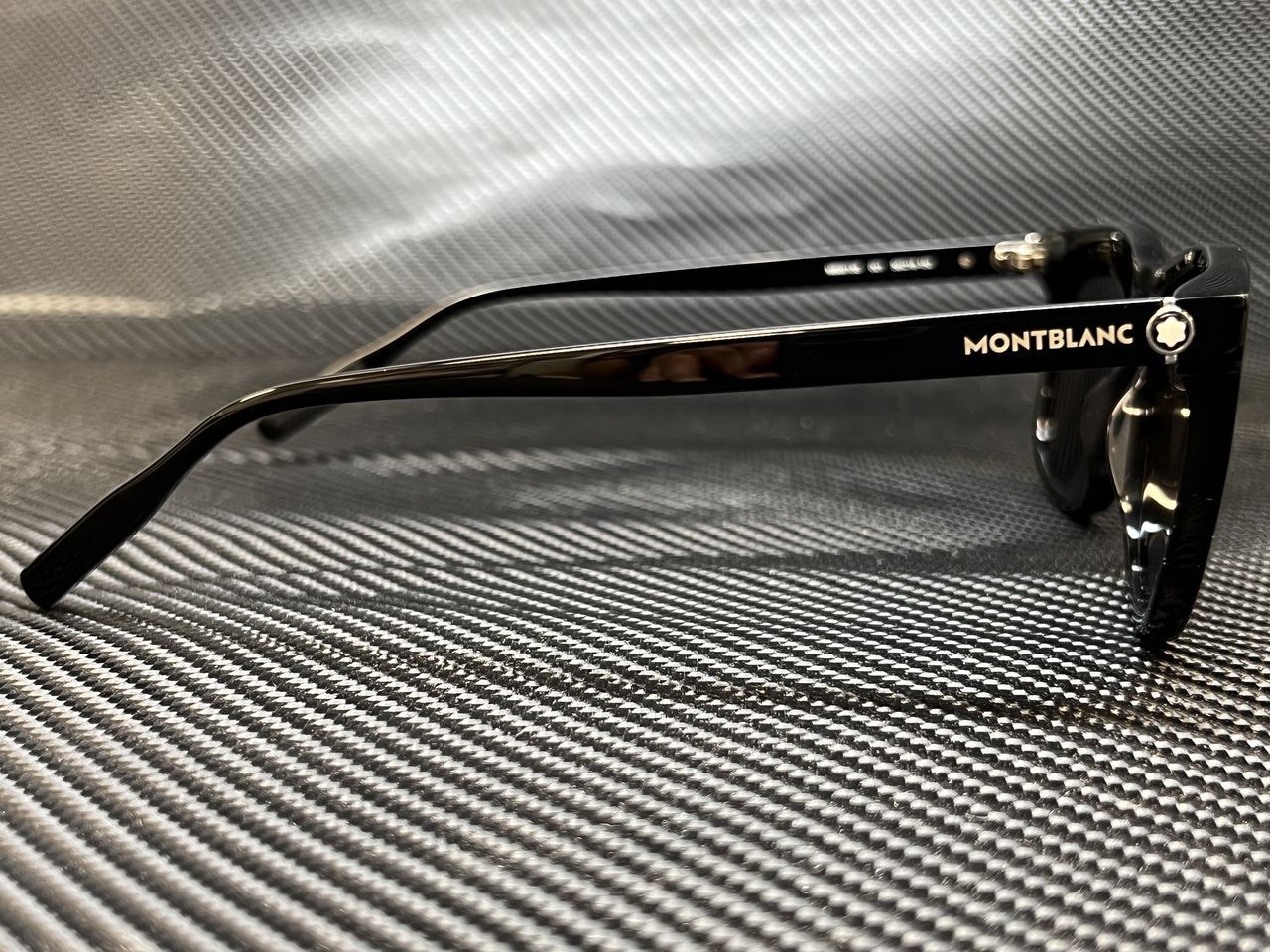 MONT BLANC MB0013S 001 Black Men's Authentic Sunglasses 56 mm