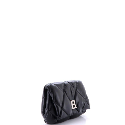 Balenciaga Touch Clutch Quilted Puffy Leather Medium