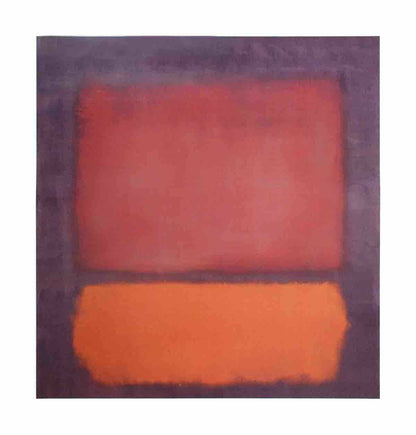 Mark Rothko Untitled () " Poster Modernism Red Orange Purple