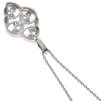0.27Ct Diamond Necklace Platinum Pt900 Pt850 5.2G