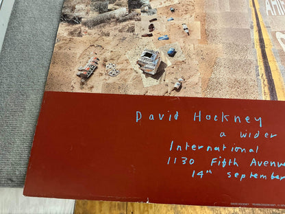 David Hockney Pearblossom Highway " Poster Pop Art Multicolor