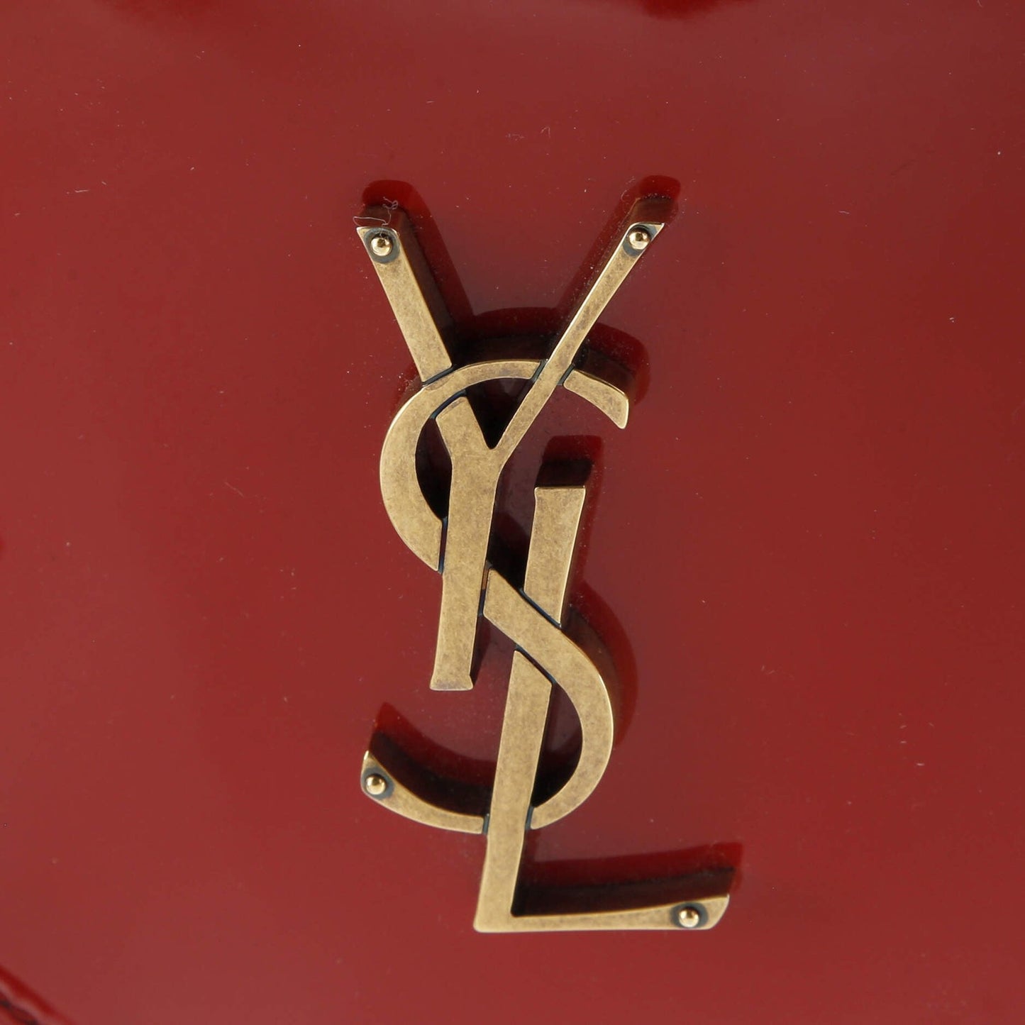 Saint Laurent Love Heart Tassel Chain Bag Patent Small