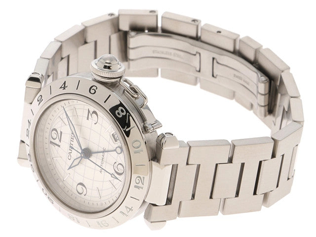 Cartier Pasha C Meridian Automatic W31078M7 Silver