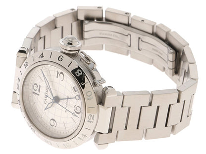 Cartier Pasha C Meridian Automatic W31078M7 Silver