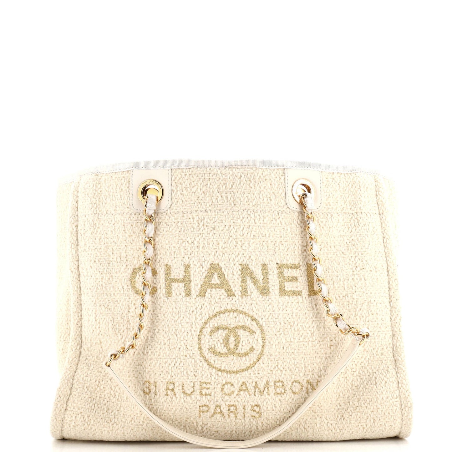 Chanel Deauville Tote Boucle Small