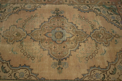 Antique Vintage Oriental Rug Peach Muted
