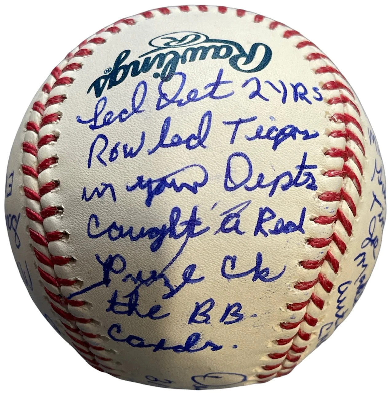 Denny Mclain Multi Inscribed Stat Signed Official Major League Baseball