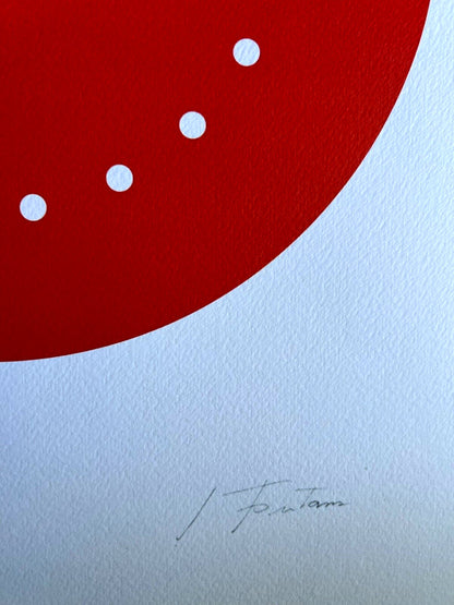 Lucio Fontana Lithograph Coa Signed In Pen 180 Ex