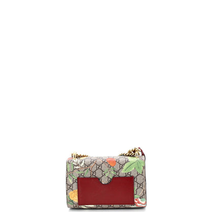 Gucci Padlock Shoulder Bag Tian Print Gg Coated Canvas Small