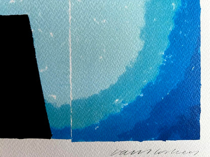 David Hockney Lithograph 'Midnight' Coa Signed