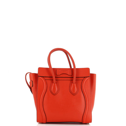 Celine Luggage Bag Grainy Leather Micro