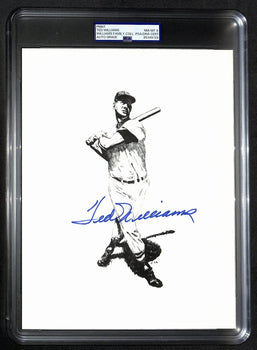 Ted Williams Signed/Auto 8X10 Photo/Print Red Sox
