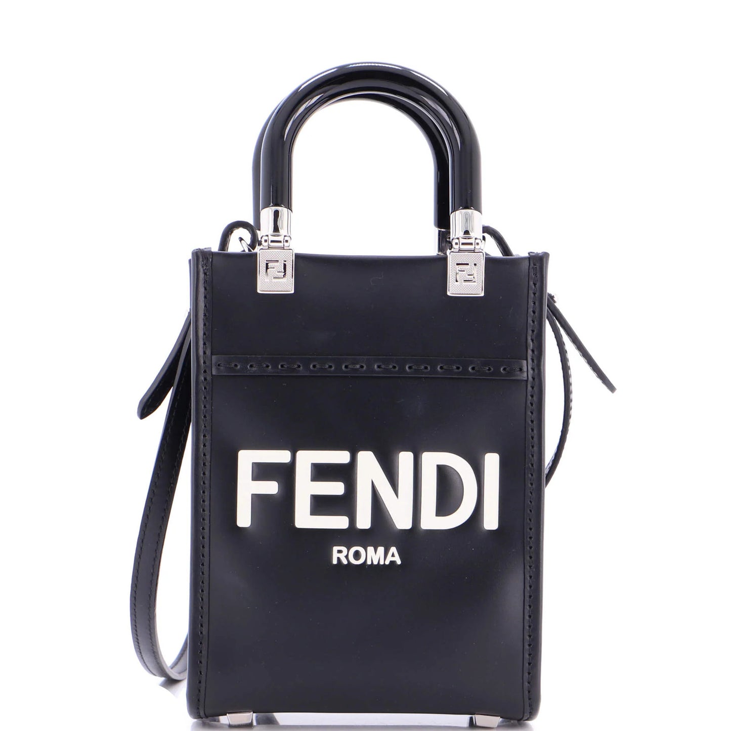 Fendi Sunshine Shopper Tote Leather Mini