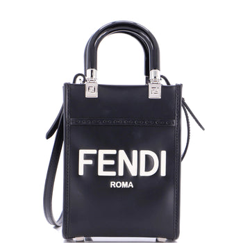 Fendi Sunshine Shopper Tote Leather Mini
