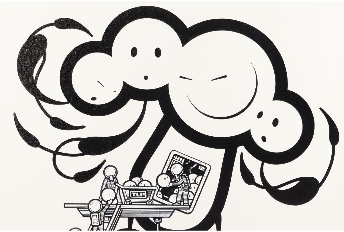 The London Police Tlp Here We Grow 2019 Signed Original Acrylic On Canvas 50Cm