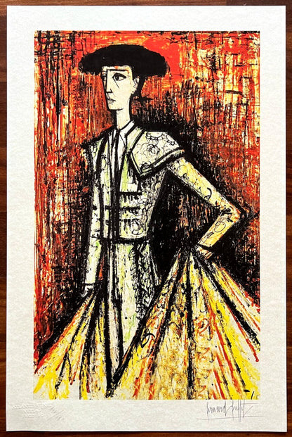 Bernard Buffet Certified Lithograph Coa Signed Op With Pen Numbered Pencil 180Ex