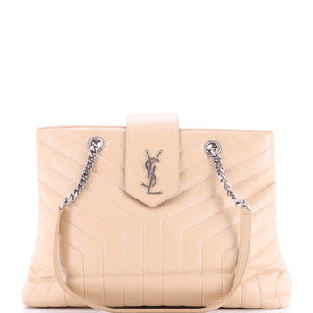Saint Laurent Loulou Tote Matelasse Chevron Leather Large