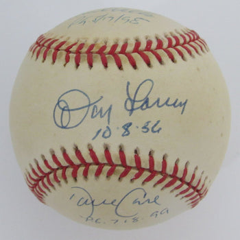 David Wells/Don Larsen/David Cone Signed/Insc Oal