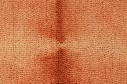 Modern Kids Room Carpet 5x8 ft Coral Red Hand-Tufted Tie-Dye Rug