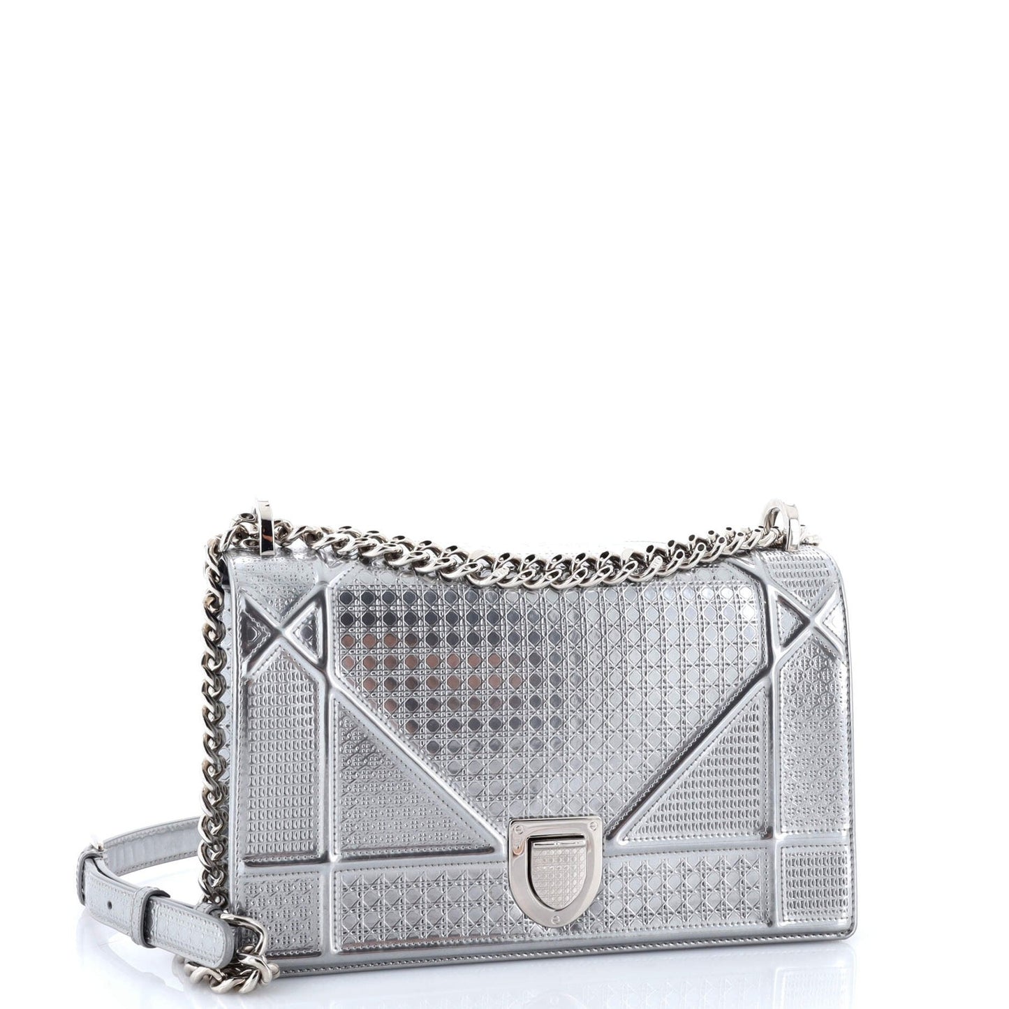 Christian Dior Diorama Flap Bag Cannage Embossed Calfskin Medium