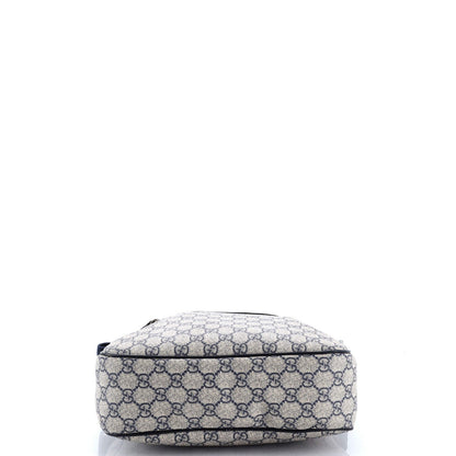 Gucci Front Zip Messenger Gg Coated Canvas Medium