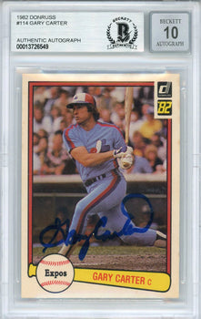 Gary Carter Autographed 1982 Donruss Card