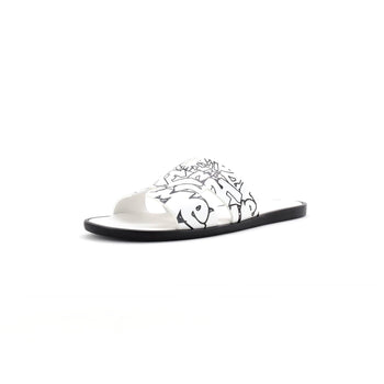 Hermes Men'S Izmir Slide Sandals Printed Leather