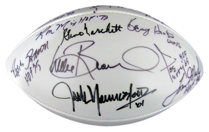 Nfl Hall Of Famers Multi-Autographed (19) Wilson Nfl Football 176393