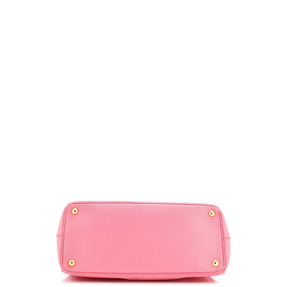 Prada Double Zip Lux Tote Saffiano Leather Medium