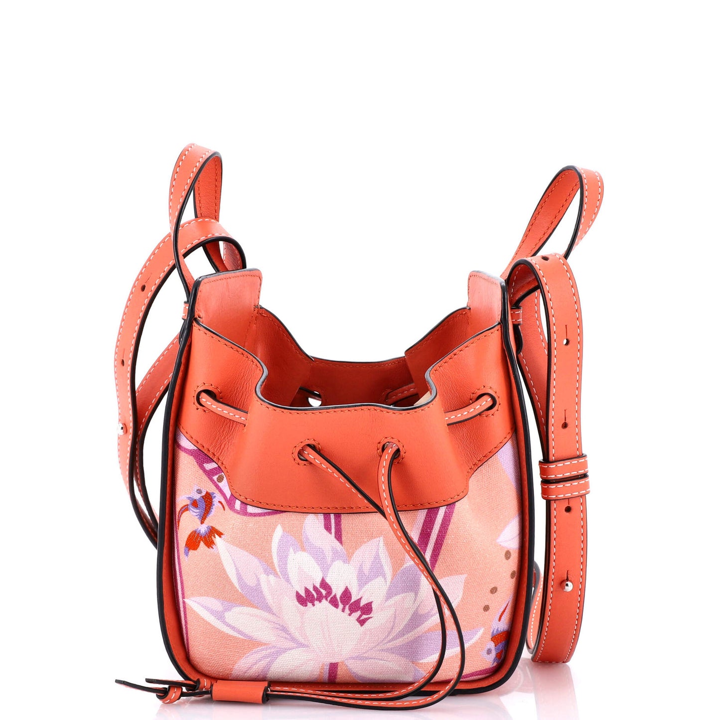 Loewe Hammock Bag Leather And Printed Canvas Mini