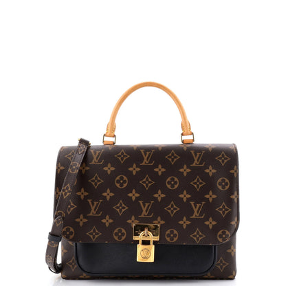 Louis Vuitton Marignan Handbag Monogram Canvas With Leather