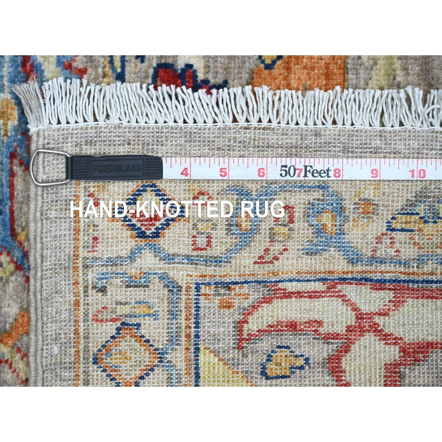 Rug 3'x10'10" Gray Bijar Garus Design Hand Knotted Wool Runner Oriental