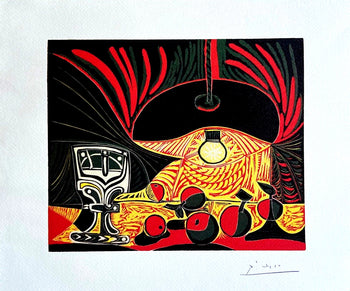 Pablo Picasso Estate Lithograph Coa Signed Op