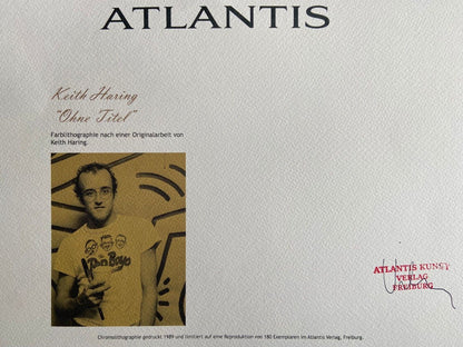 Keith Haring Lithograph From A Painting