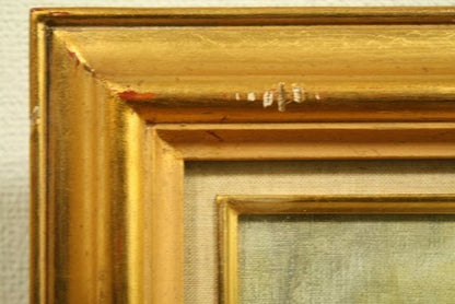 Nicole Bottet (French) Original Oil Painting "No.19" P8, Galerie Nichido Exhibit