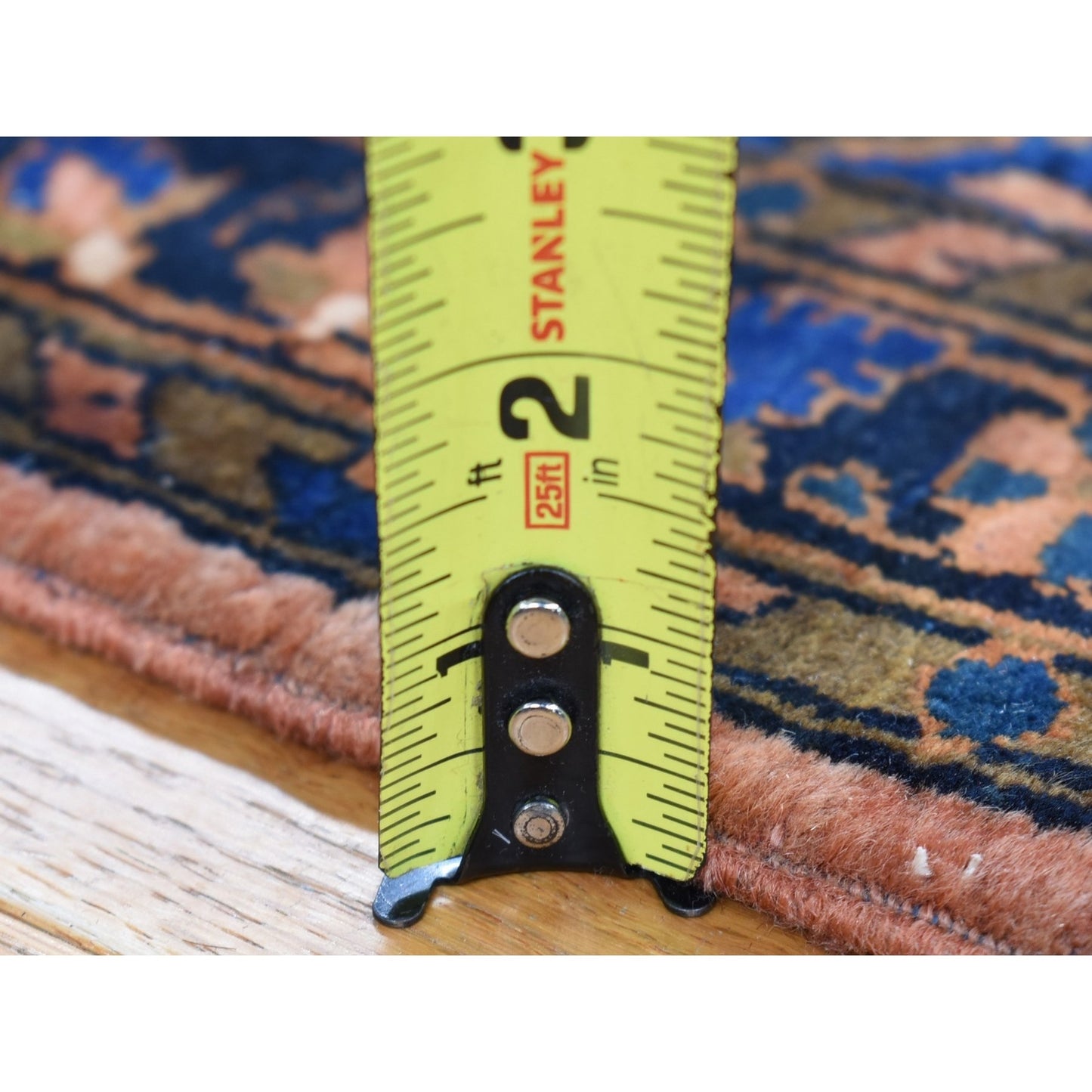 2'1"X2'7" Red Antique Zoroastrian Mohajeran Saroogh Hand Knotted Wool Rug