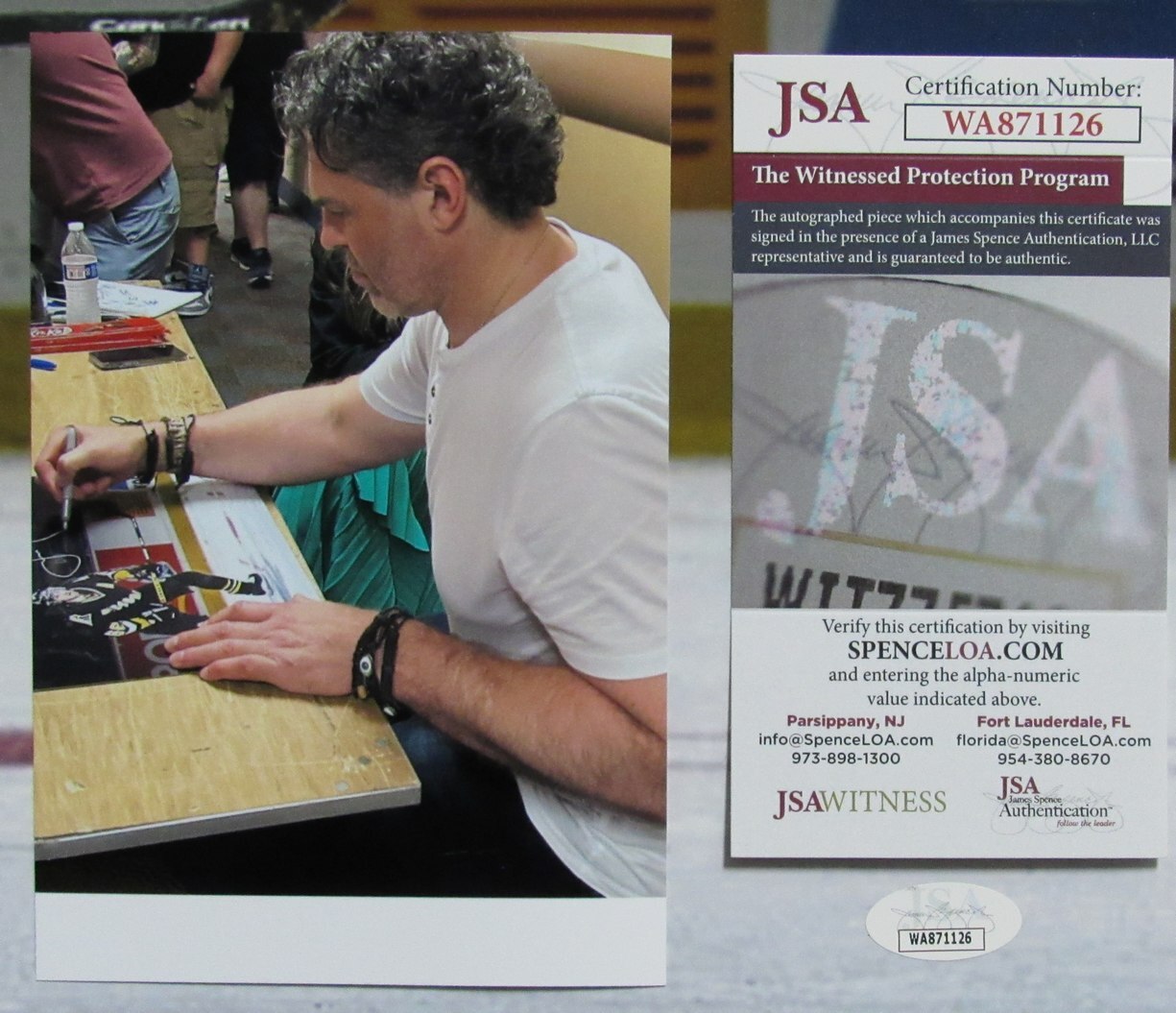 Jaromir Jagr Autographed 16X20 Photo Pittsburgh Penguins Jsa 179773