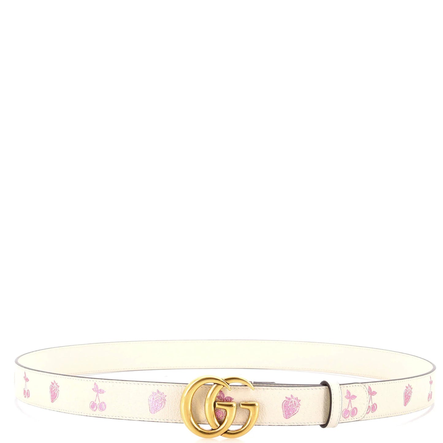 Gucci Gg Marmont Belt Printed Leather Medium