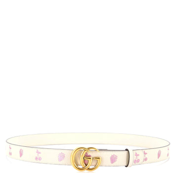 Gucci Gg Marmont Belt Printed Leather Medium