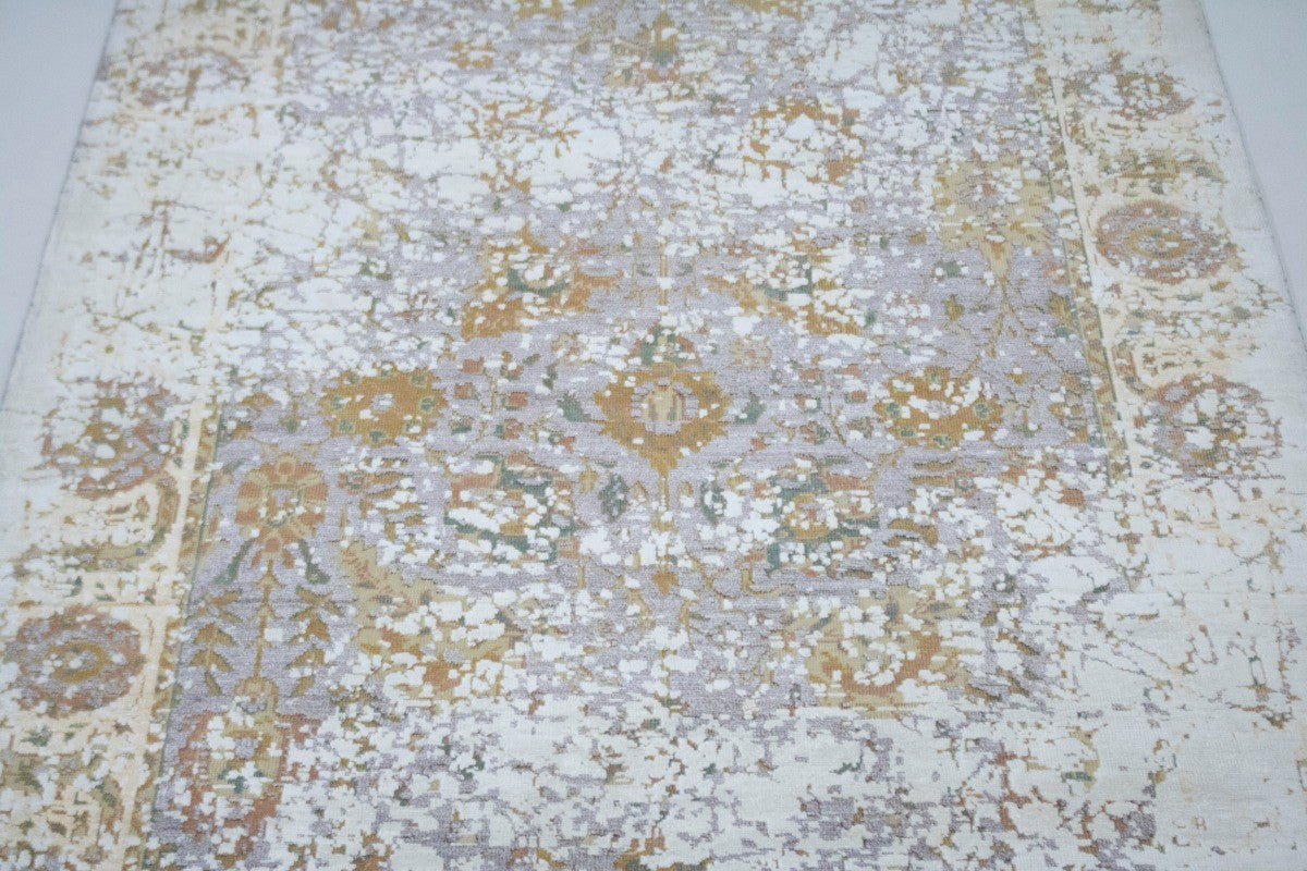 Oriental Area Rug Distressed Carpet Muted Wool Silk Bamboo 5X8 Home Dcor